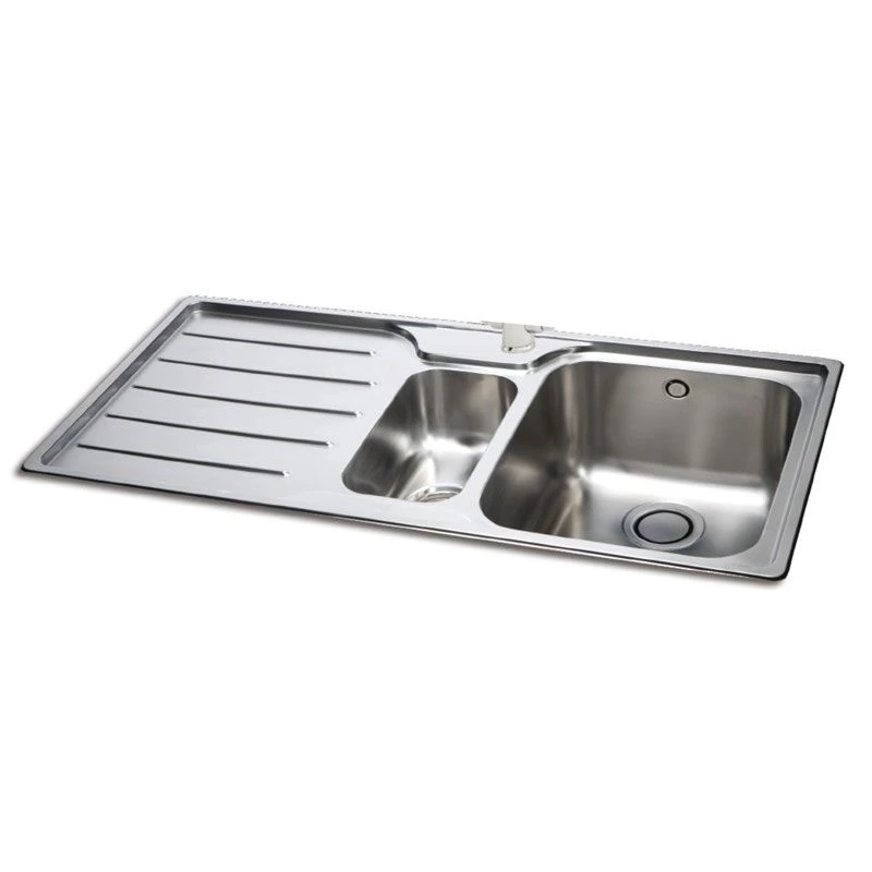 Carron Phoenix Ibis 150 1.5 Bowl Stainless Steel Kitchen Sink - Left Hand Drainer - 101.0042.891 1 Carron Phoenix Ibis 150 1.5 Bowl Stainless Steel Kitchen Sink - Left Hand Drainer - 101.0042.891