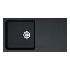 Franke Orion 1 Bowl Inset Tectonite Kitchen Sink Reversible OID 611-94 - Carbon Black - 114.0381.758