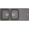 Franke Antea Fragranite 2 Bowl Inset Kitchen Sink Reversible AZG 621-116 - Stone Grey - 114.0633.742