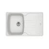 Franke Antea Fragranite 1 Bowl Inset Kitchen Sink Reversible AZG 611-78 - Polar White - 114.0532.312