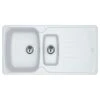 Franke Antea Fragranite 1.5 Bowl Inset Kitchen Sink Reversible AZG 651-97 - Polar White - 114.0532.315