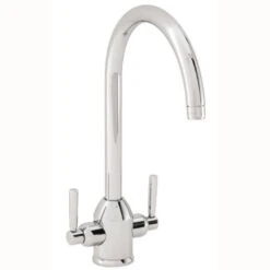 Carron Phoenix Dante Dual Lever Kitchen Tap - Brushed Nickel - 115.0068.384