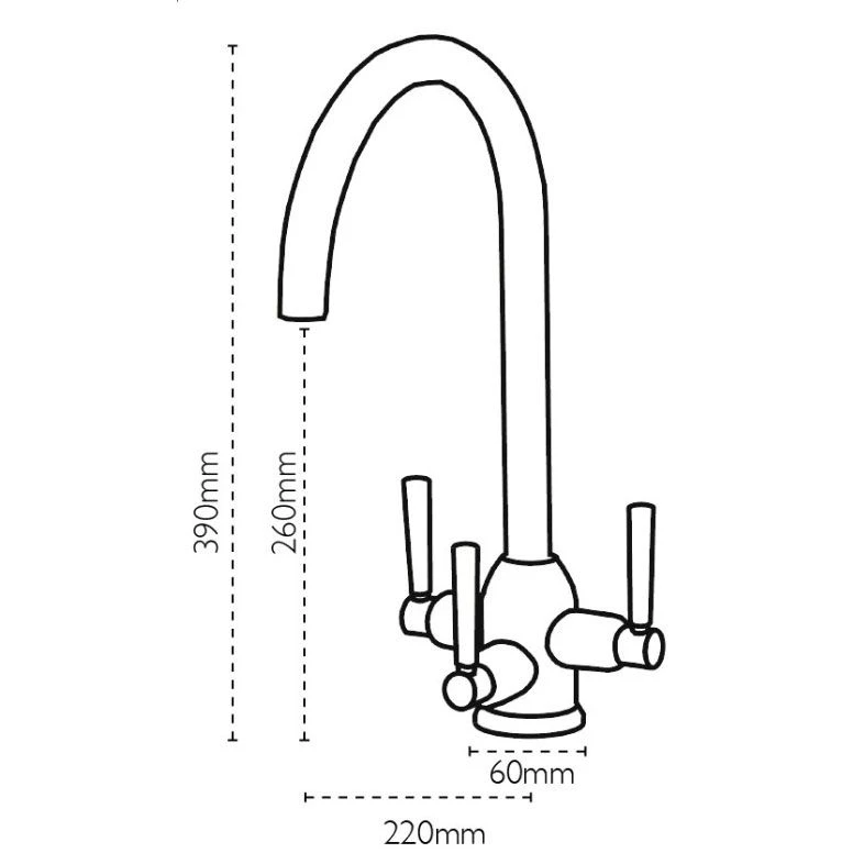 Carron Phoenix Dante Tri-Pure Filter Kitchen Tap - Chrome - 120.0193.061 2 Carron Phoenix Dante Tri-Pure Filter Kitchen Tap - Chrome - 120.0193.061 - Image 2