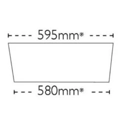 Carron Phoenix Belfast 100 1 Bowl Ceramic Kitchen Sink - 124.0477.726 5 Carron Phoenix Belfast 100 1 Bowl Ceramic Kitchen Sink - 124.0477.726 -Blanco Shop 124.0477.726 technical1