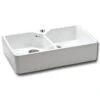 Carron Phoenix Belfast 200 2 Bowl Ceramic Kitchen Sink - 124.0477.749