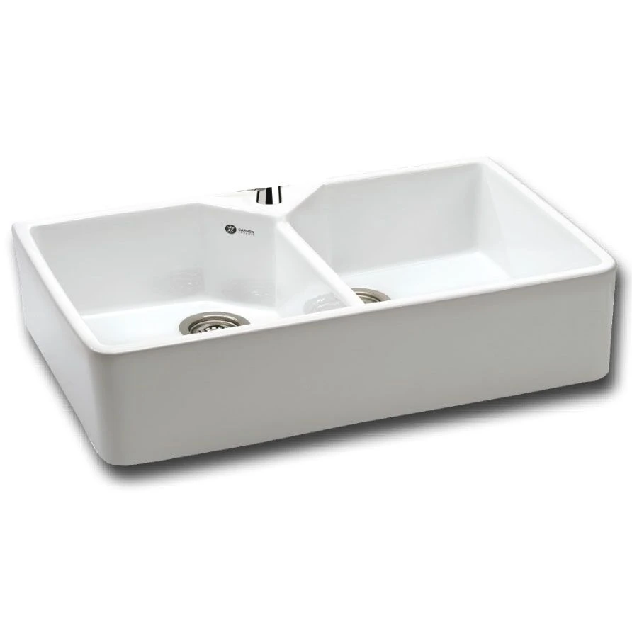 Carron Phoenix Belfast 200 2 Bowl Ceramic Kitchen Sink - 124.0477.749 1 Carron Phoenix Belfast 200 2 Bowl Ceramic Kitchen Sink - 124.0477.749