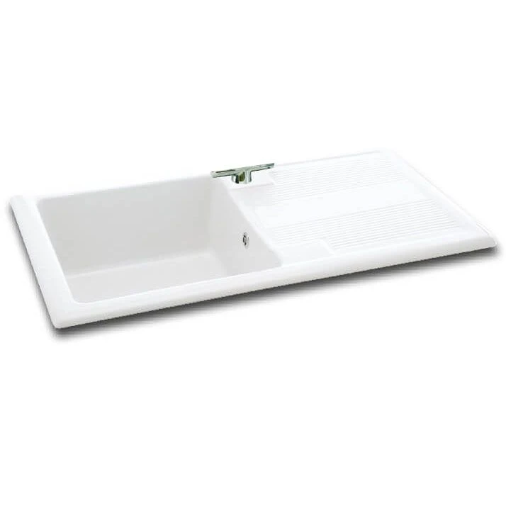 Carron Phoenix Shonelle 105 1 Bowl Ceramic Kitchen Sink - Reversible - 124.0477.792 1 Carron Phoenix Shonelle 105 1 Bowl Ceramic Kitchen Sink - Reversible - 124.0477.792
