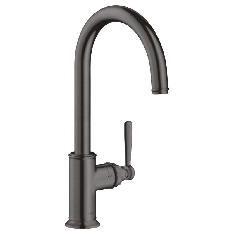 AXOR Montreux Single Lever Kitchen Mixer Tap 260 With Swivel Spout - Brushed Black Chrome - 16580340 1 AXOR Montreux Single Lever Kitchen Mixer Tap 260 With Swivel Spout - Brushed Black Chrome - 16580340
