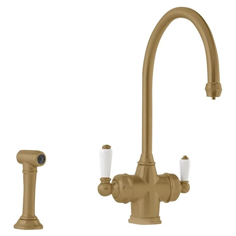 Perrin & Rowe 3-in-1 Hot Kitchen Tap - Aged Brass - 1737ab 1 Perrin & Rowe 3-in-1 Hot Kitchen Tap - Aged Brass - 1737ab