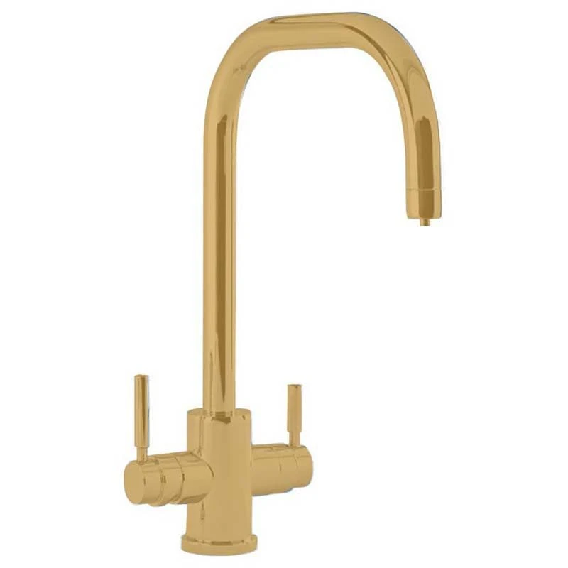 Perrin & Rowe 3-in-1 Hot Kitchen Tap - Satin Brass - 1914SB 1 Perrin & Rowe 3-in-1 Hot Kitchen Tap - Satin Brass - 1914SB