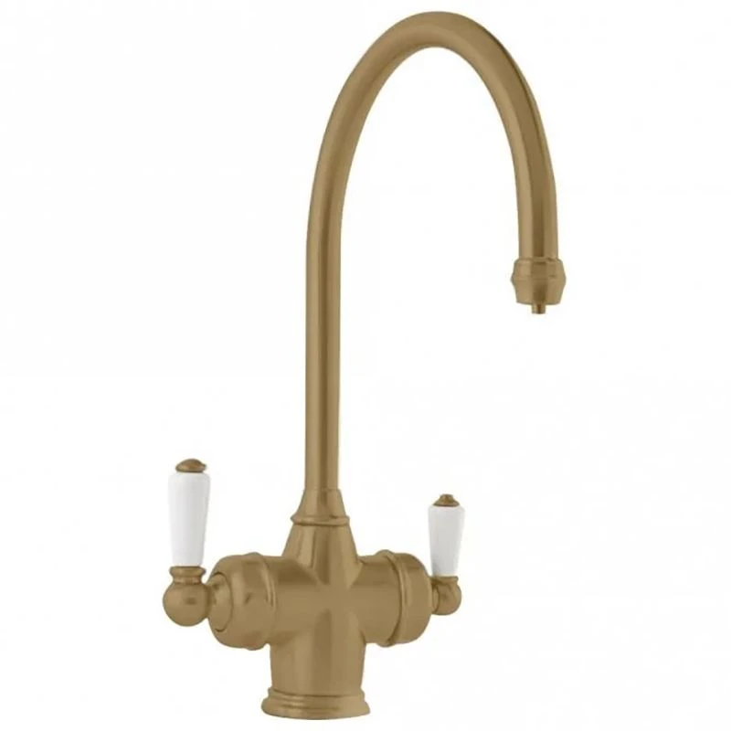 Perrin & Rowe 3-in-1 Hot Water Kitchen Tap - Aged Brass - 1937AB 1 Perrin & Rowe 3-in-1 Hot Water Kitchen Tap - Aged Brass - 1937AB
