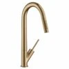 Axor Starck Single Lever Kitchen Mixer 270 With Pull-Out Spray - Brushed Bronze - 10821140