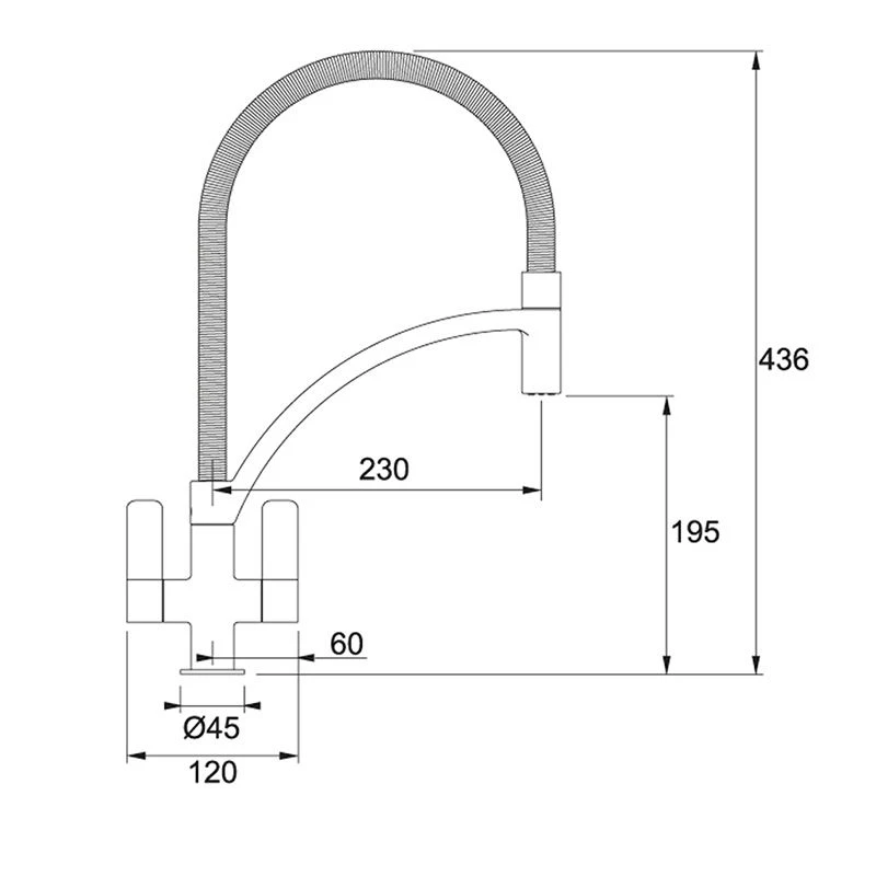 Franke Wave Pull Out Kitchen Mixer Tap - Chrome - 115.0277.034 2 Franke Wave Pull Out Kitchen Mixer Tap - Chrome - 115.0277.034 - Image 2