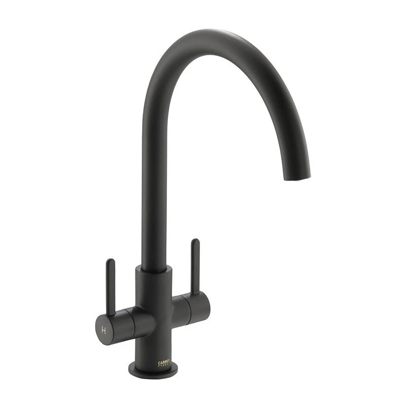 Carron Phoenix Rosolina J Spout Kitchen Tap - Matt Black - 115.0605.454 1 Carron Phoenix Rosolina J Spout Kitchen Tap - Matt Black - 115.0605.454