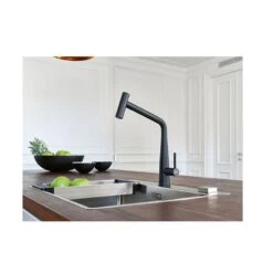 Franke Icon Pull Out Double Jet Shower Kitchen Tap - Matt Black - 115.0625.190 -Blanco Shop 1 1 115.0625.190 lifestyle