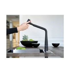 Franke Icon Pull Out Double Jet Shower Kitchen Tap - Matt Black - 115.0625.190 -Blanco Shop 1 1 115.0625.190 pull out function