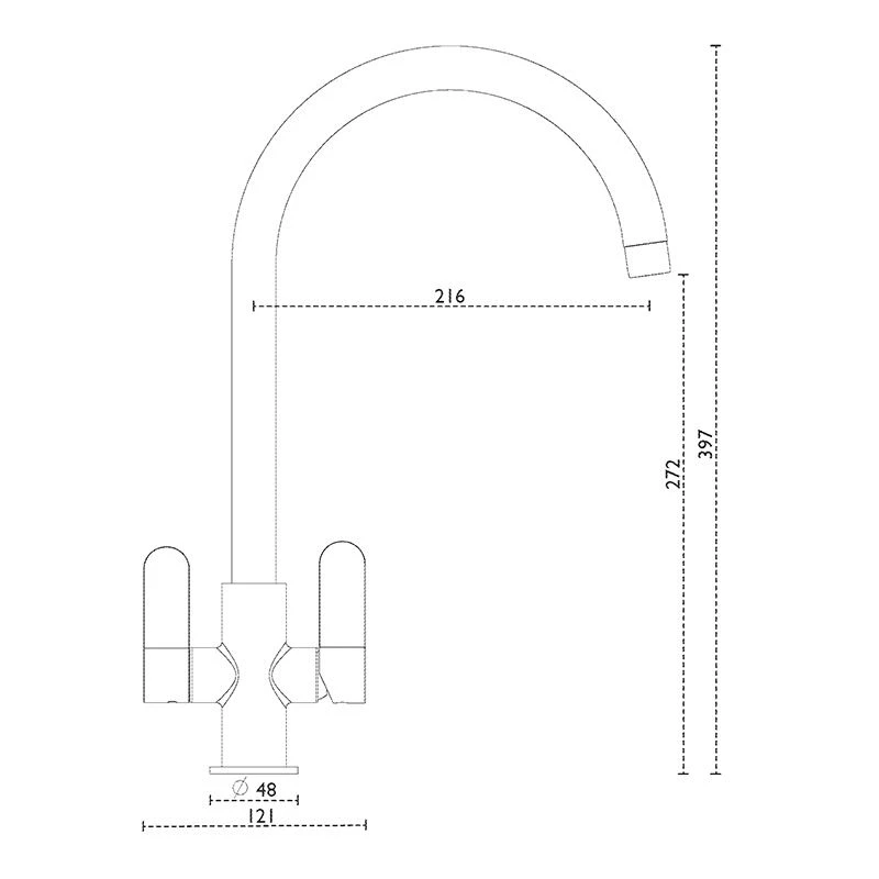 Carron Phoenix Sift Filter Kitchen Tap - Chrome - 120.0608.887 2 Carron Phoenix Sift Filter Kitchen Tap - Chrome - 120.0608.887 - Image 2