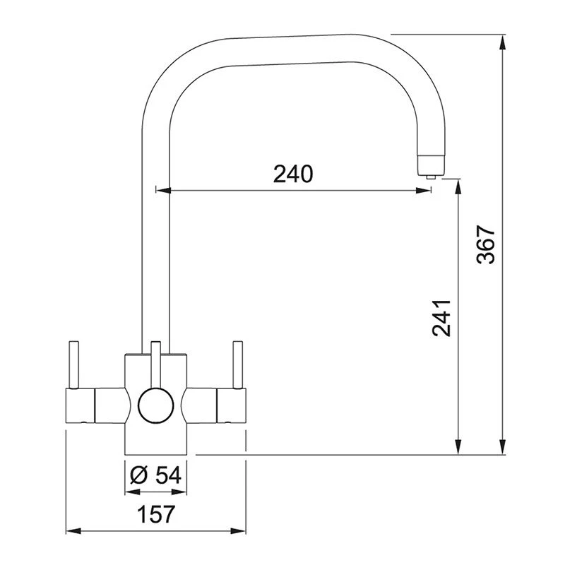 Franke FilterFlow Tasso Filtered Kitchen Tap - Matt Black - 120.0615.451 3 Franke FilterFlow Tasso Filtered Kitchen Tap - Matt Black - 120.0615.451 - Image 3