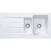 Franke Arcana 1.5 Bowl Inset Ceramic Kitchen Sink Reversible AHK 651-100 - White - 124.0532.229