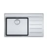Franke Mythos Plus 1 Bowl Inset Kitchen Sink With Right Hand Drainer MYX 211-86 - Stainless Steel - 127.0640.511