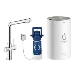 Grohe Red II Duo L Spout Tap & M Size Boiler Chrome 30341001