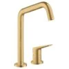 AXOR Citterio M Single Lever Kitchen Mixer Tap 220 With Swivel Spout 2TH - Brushed Gold Optic - 34820250