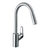 Hansgrohe Focus M41 Single Lever Kitchen Mixer 240 With Pull Out Spray - Chrome - 31815000