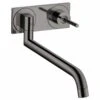 Axor Uno Wall Mounted Kitchen Mixer Tap Single Lever - Polished Black Chrome - 38815330