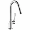Axor Citterio Single Lever Kitchen Mixer 250 With Pull-Out Spray - Chrome - 39835000