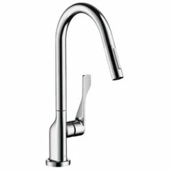 Axor Citterio Single Lever Kitchen Mixer 250 With Pull-Out Spray - Chrome - 39835000
