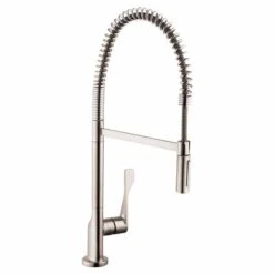 Axor Citterio Single Lever Kitchen Mixer 230 Semi-Pro - Stainless Steel Finish - 39840800