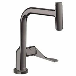 Axor Citterio Single Lever Kitchen Mixer Select 230 With Pull-Out Spout - Polished Black Chrome - 39861330