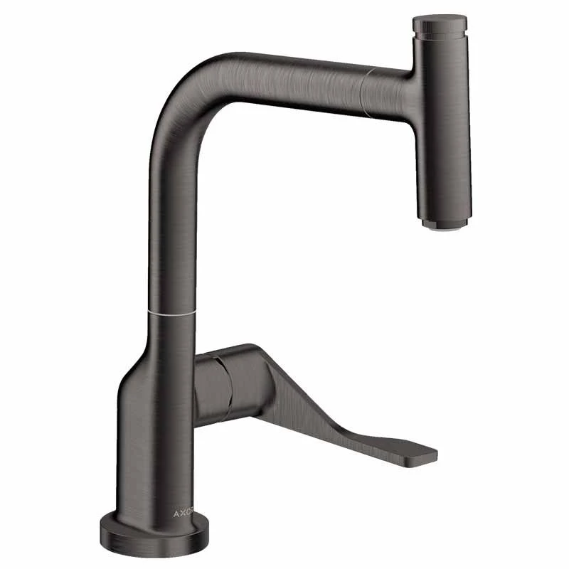 Axor Citterio Single Lever Kitchen Mixer Select 230 With Pull-Out Spout - Brushed Black Chrome - 39861340 1 Axor Citterio Single Lever Kitchen Mixer Select 230 With Pull-Out Spout - Brushed Black Chrome - 39861340
