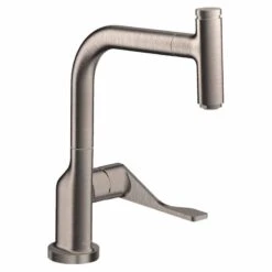Axor Citterio Single Lever Kitchen Mixer Select 230 With Pull-Out Spout - Stainless Steel - 39861800