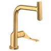 Axor Citterio Single Lever Kitchen Mixer Select 230 With Pull-Out Spout - Polished Gold Optic - 39861990