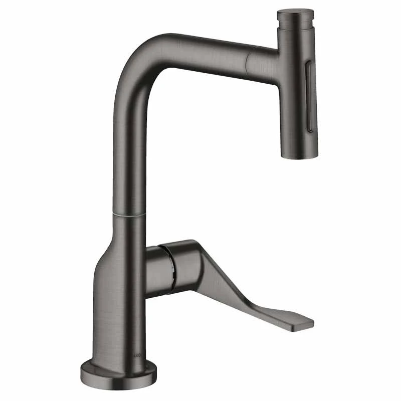 Axor Citterio Single Lever Kitchen Mixer Select 230 2 Jet With Pull-Out Spray - Brushed Black Chrome - 39862340 1 Axor Citterio Single Lever Kitchen Mixer Select 230 2 Jet With Pull-Out Spray - Brushed Black Chrome - 39862340
