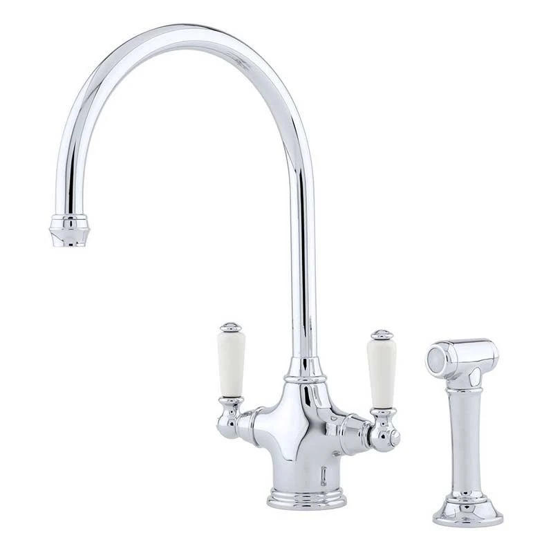 Perrin & Rowe Phoenician Kitchen Mixer Tap - Chrome - 4360CPWPC 1 Perrin & Rowe Phoenician Kitchen Mixer Tap - Chrome - 4360CPWPC