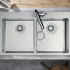 Hansgrohe S711-F765 Built-in Kitchen Sink 370/370 - Stainless Steel - 43303800 -Blanco Shop 4 4 3 43303800 2