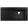 Hansgrohe S514-F450 Built-in Kitchen Sink 450 With Drainboard Left - Graphite Black - 43314170