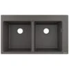 Hansgrohe S510-F770 Built-in Kitchen Sink 370/370 - Stone Grey - 43316290