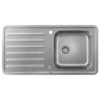 Hansgrohe S4113-F400 Built-in Kitchen Sink 400/400 With Drainboard - Stainless Steel - 43338800