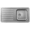 Hansgrohe S4111-F400 Built-in Kitchen Sink 400/400 With Drainboard - Stainless Steel - 43341800