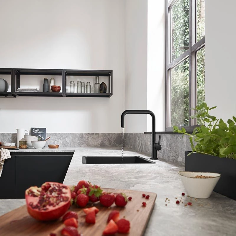 Hansgrohe S510-U450 Undermount Kitchen Sink 450 - Graphite Black - 43431170 3 Hansgrohe S510-U450 Undermount Kitchen Sink 450 - Graphite Black - 43431170 - Image 3