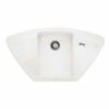 Blanco ZIA 9 E Silgranit 1 Bowl Inset Kitchen Sink - White - 514758