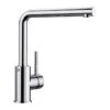 Blanco MILA Single Lever L-Shaped Glavanic Kitchen Tap - Chrome - 519414