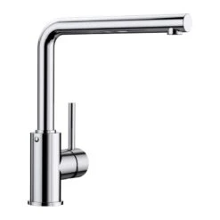 Blanco MILA Single Lever L-Shaped Glavanic Kitchen Tap - Chrome - 519414