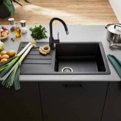 Blanco LEGRA XL 6 S Reversible Silgranit 1 Bowl Inset Kitchen Sink - Anthracite - 523326 -Blanco Shop 5 2 523326 lifestyle1