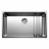 Blanco ETAGON 700-IF Stainless Steel 1 Bowl Inset Kitchen Sink With Manual InFino Waste - Satin Polish - 524272