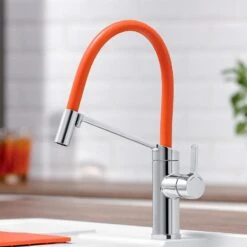 Blanco VIU-S Flexible Replaceable 4 Colour Hose Galvanic Kitchen Tap - Chrome - 524813 -Blanco Shop 5 2 524813 5