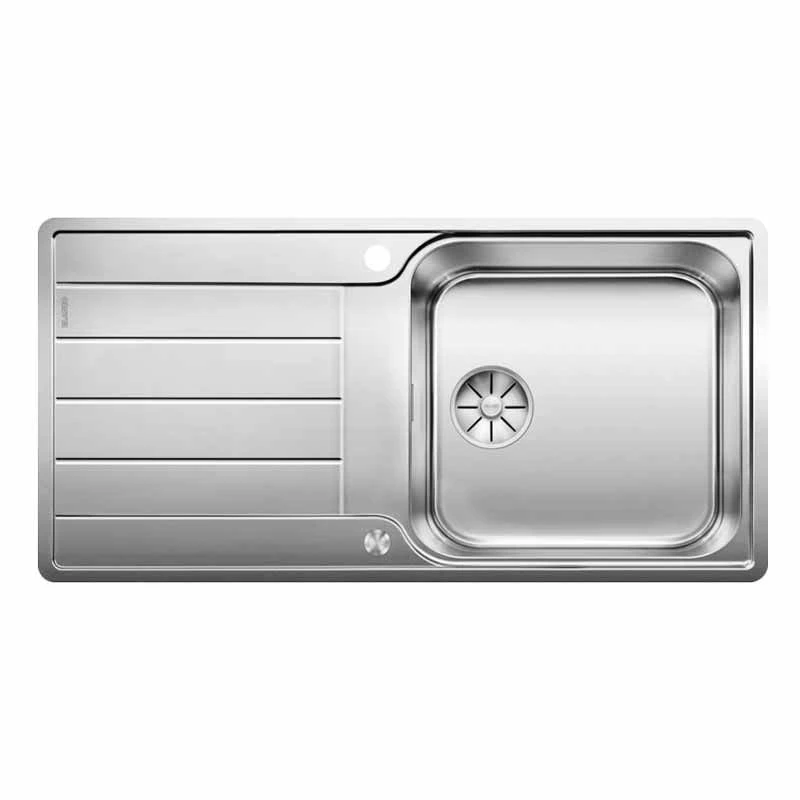 Blanco CLASSIMO XL 6 S-IF Reversible Stainless Steel 1 Bowl Inset Kitchen Sink With Drain Remote Control - Brushed Finish - 525327 1 Blanco CLASSIMO XL 6 S-IF Reversible Stainless Steel 1 Bowl Inset Kitchen Sink With Drain Remote Control - Brushed Finish - 525327